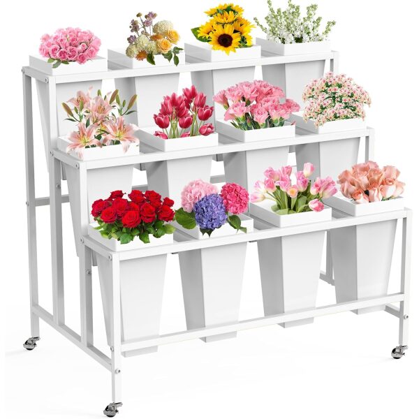 Flower Cart Display Stand